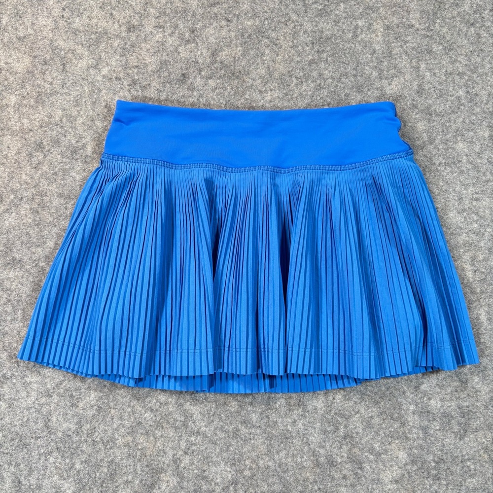 Lululemon Skort Womens 2 Blue Pleated Athletic Pace Setter Mini Tennis Skirt
